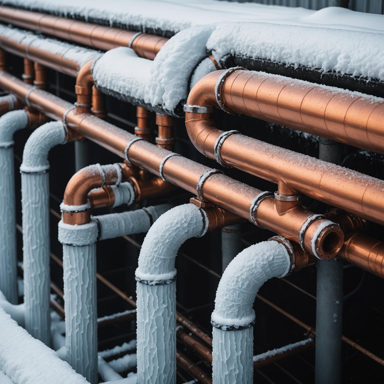 Insulated pipes to prevent pipe bursts