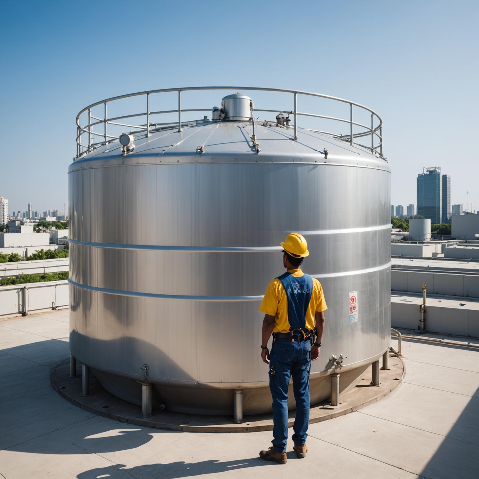 Water tank maintenance